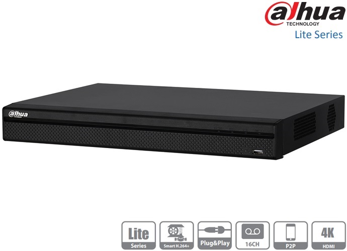 DVR HDCVI Pentabrid 16 Canale Video 4K Dahua XVR5216AN 4KL 16P