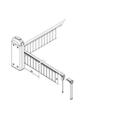 Grilaj din aluminiu de 2m, Came 001G0465 - ULTRAMASTER.RO